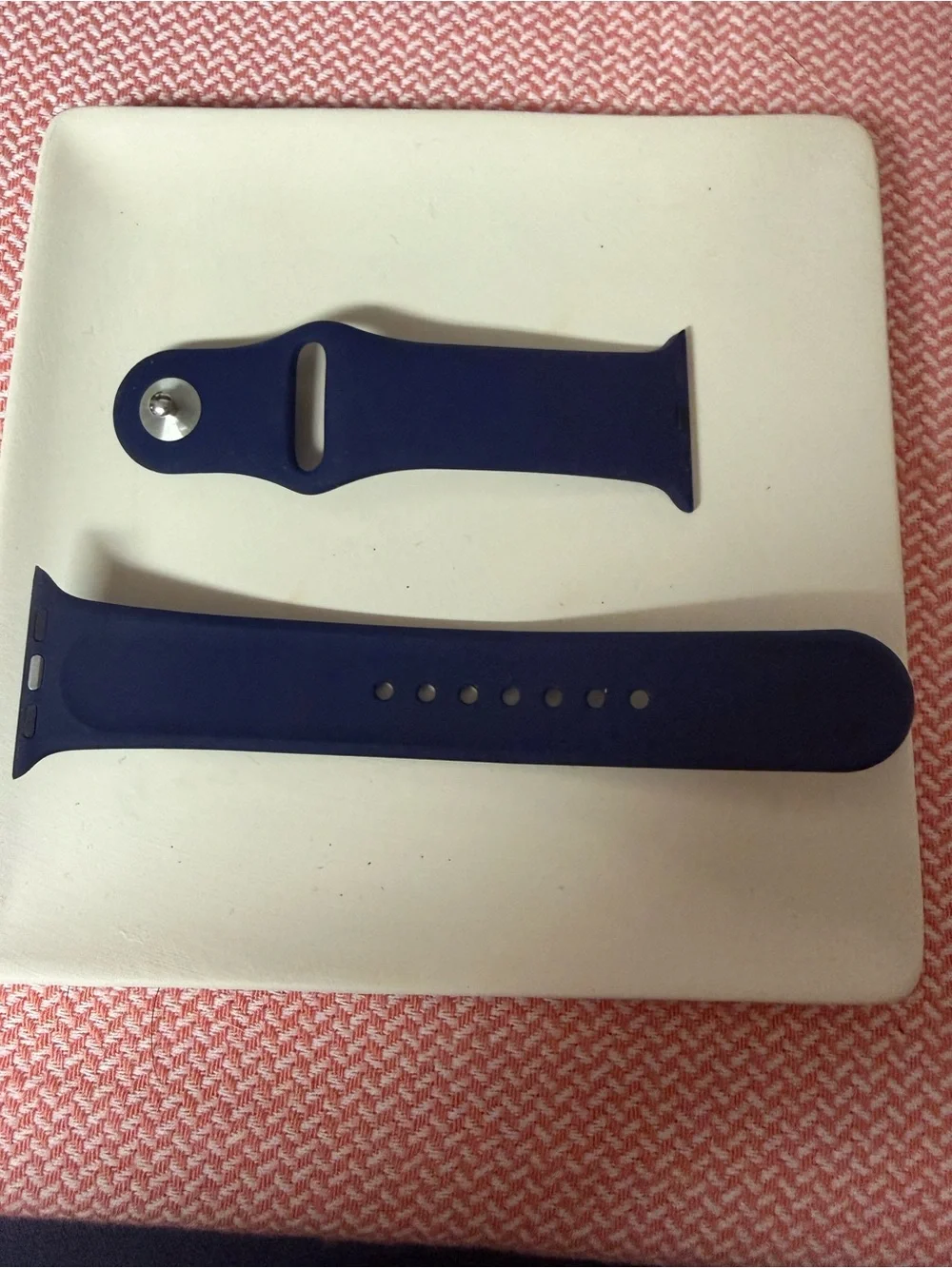 Navy Silicone 42mm Watch Band Replacement